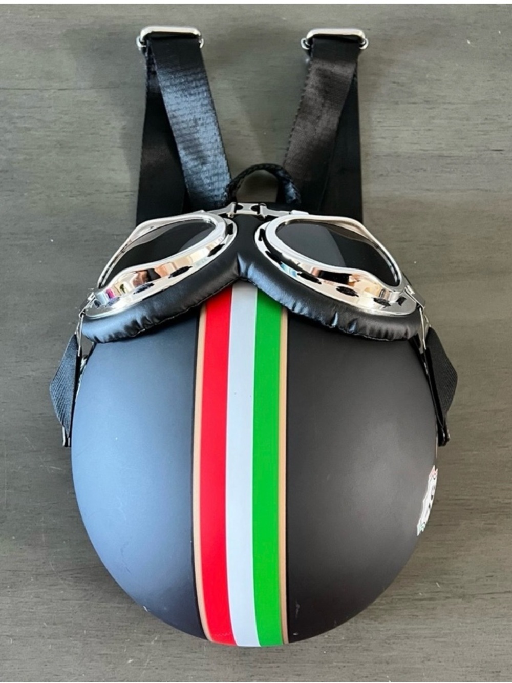 Italian Motorcycle Helmet Backpack Crossbody Shoulder Bag NWOT - Picture 6 of 8